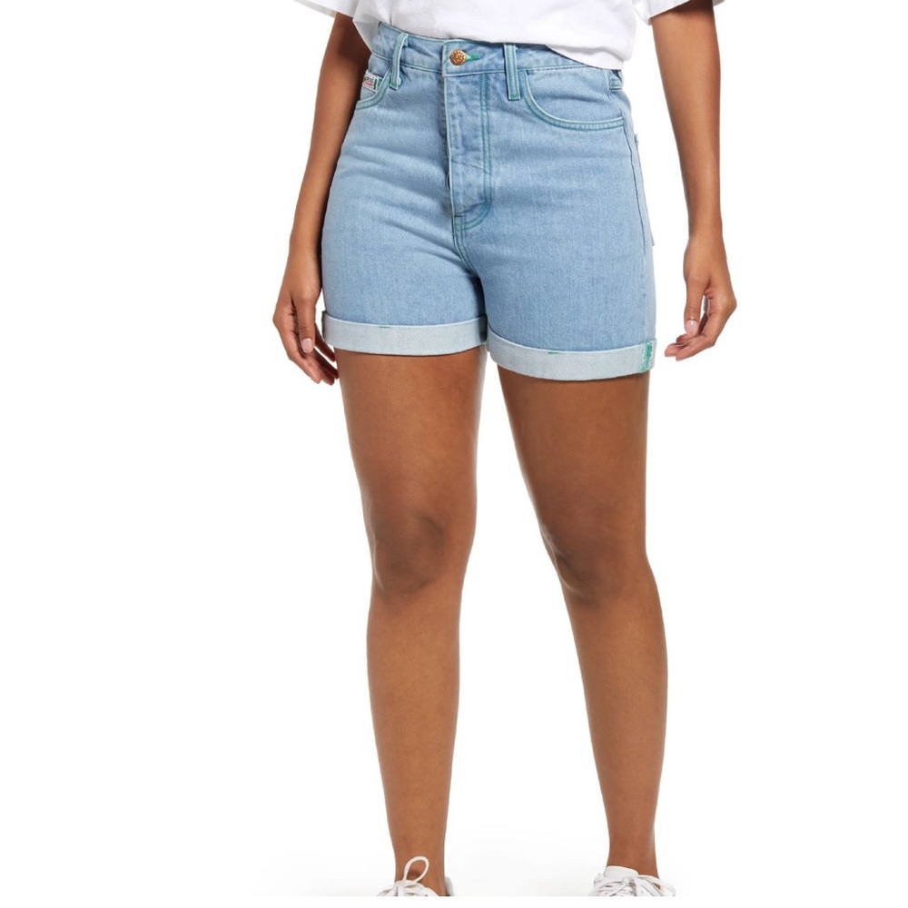Cross Colours Women’s Cuffed Jean Shorts